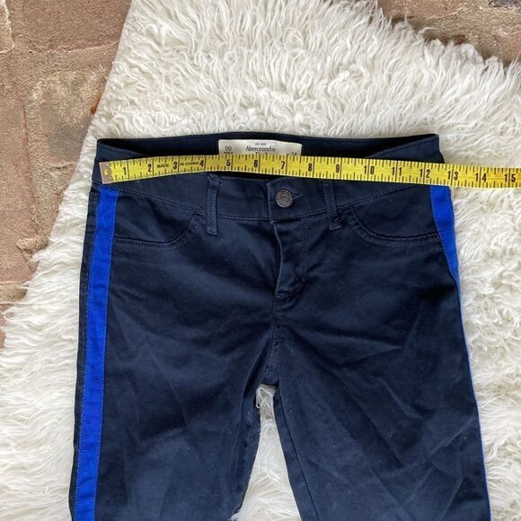 Abercrombie & Fitch Five Pocket Zip Fly Side Stripe Pants Size 24 EUC - Picture 6 of 12